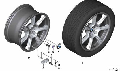 Tire en alliage en carbone OEM 36116873427 pour BMW F82, F83. BMW d'origine.