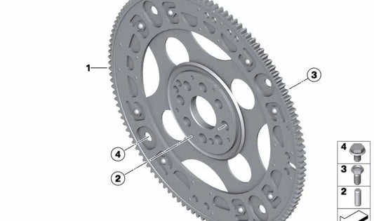 Volante de inercia automático OEM 11227797964 para BMW E81,E82,E87,E88,F20,F21,F22,E90,E91,E92,E93,F30,F31,F34,F32,F33,F36,E60,E61,F07,F10,F11,E84,E83,F25,F15. Original BMW.