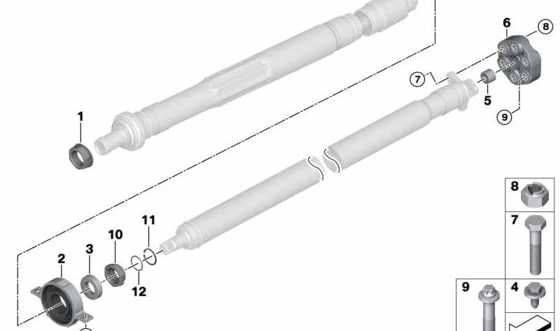 Anello di sicurezza per BMW 1 F40 Series, serie 2 F44, F45, F46, U06, X1 F48, F49, U11, X2 F39, Mini F54, F60 (OEM 26118606515). BMW originale