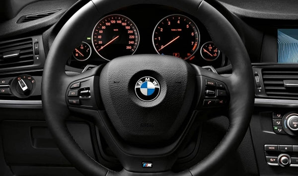 Volante deportivo de cuero M para BMW F20, F21, F30, F31, F34, F32, F33, F36 (OEM 32307845877). Original BMW
