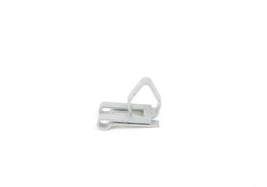 Clip de fijación OEM 51451852827 para BMW E30, E28, E23. Pieza usada en la sujeción de la moldura del salpicadero. Compatible con todos los modelos indicados. Original BMW.