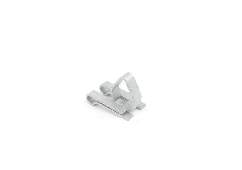 OEM -Fixierungsclip 51451852827 für BMW E30, E28, E23. Stück, das zur Unterstützung des Formteilens verwendet wird. Kompatibel mit allen angegebenen Modellen. Original BMW.