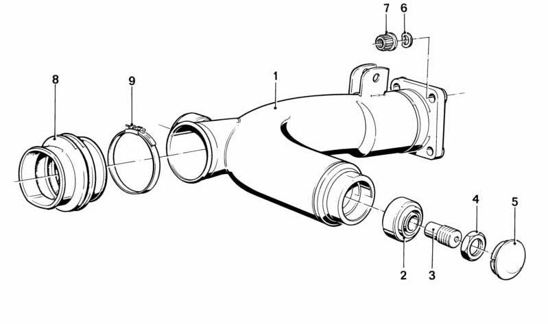 Abrazadera OEM 33171230297 para BMW Motorrad R50, R60/5, R75/5, R100 (modelos R 100/7, R 100, etc.). Compatible con modelos producidos entre 1969 y 1984. Original BMW Motorrad.