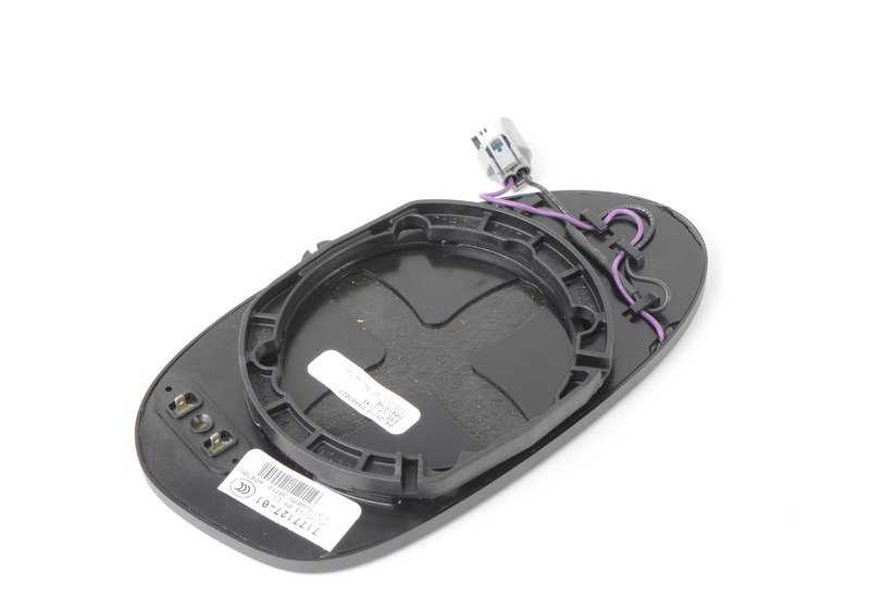 Cristal espejo retrovisor izquierdo con calefacción OEM 51167177127 para BMW E85, E86 (Z4). Original BMW.