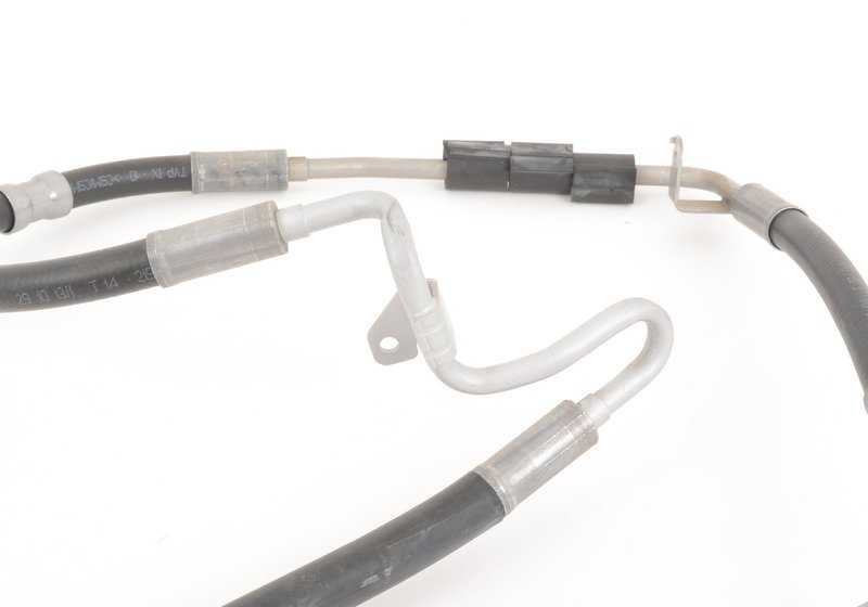 Tubo hidráulico de dirección OEM 32412283148 para BMW E60, E61, E63, E64. Repuesto original BMW.