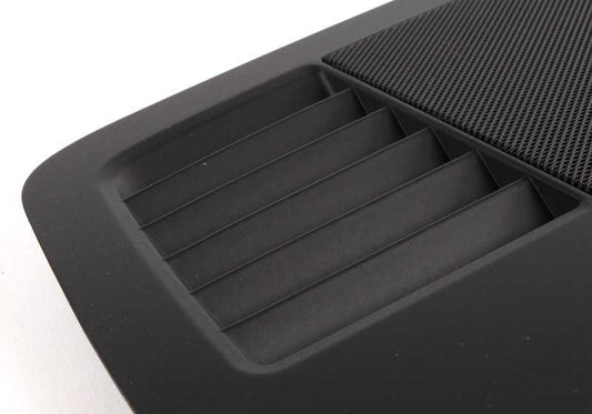 Grille de haut-parleur centrale OEM 51457123749 pour BMW E90, E91, E92, E93. Pièce BMW originale.