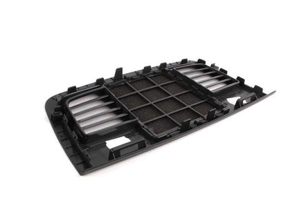 Rejilla altavoz central salpicadero OEM 51457123749 para BMW E90, E91, E92, E93. Pieza original BMW.