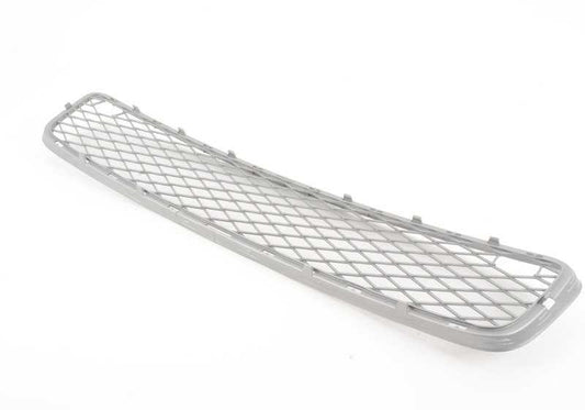 Rejilla central delantera abierta OEM 51117163957 para BMW X5 E70 (modelos 3.0d, 3.0sd, 3.0si, 4.8i). Acabado en aluminio mate. Original BMW.