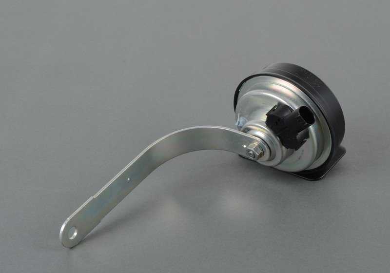 Horn low OEM 61337184480 for BMW Z4 E85 and E86 (2.0i, 2.2i, 2.5i, several years and versions). Original BMW spare.