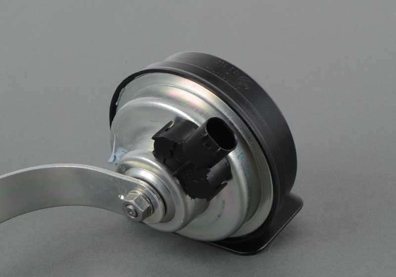 Horn low OEM 61337184480 for BMW Z4 E85 and E86 (2.0i, 2.2i, 2.5i, several years and versions). Original BMW spare.
