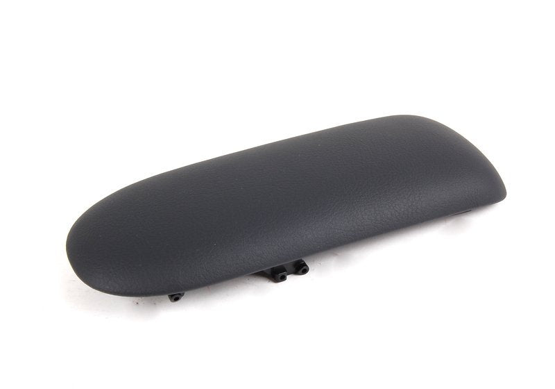 Apoio de braço console central em couro sintético Panther Black OEM 51166954297 para MINI Cooper/One/One D R50, Cooper S R53, Cabrio R52… e mais. Original MINI.