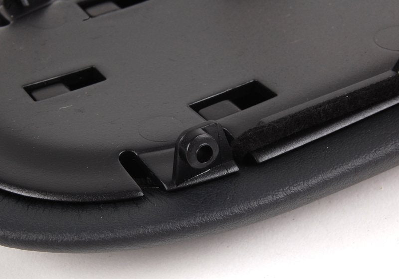 Apoio de braço console central em couro sintético Panther Black OEM 51166954297 para MINI Cooper/One/One D R50, Cooper S R53, Cabrio R52… e mais. Original MINI.