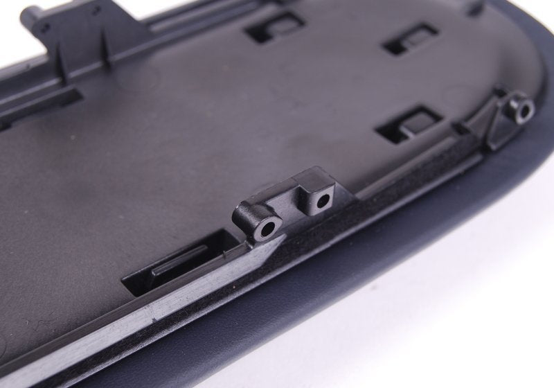 Apoyabrazos consola central en cuero azul oscuro (Dark Blue) OEM 51166954290 para MINI Cabrio R52 (Cooper, Cooper S, One 2002-2008). Original MINI.