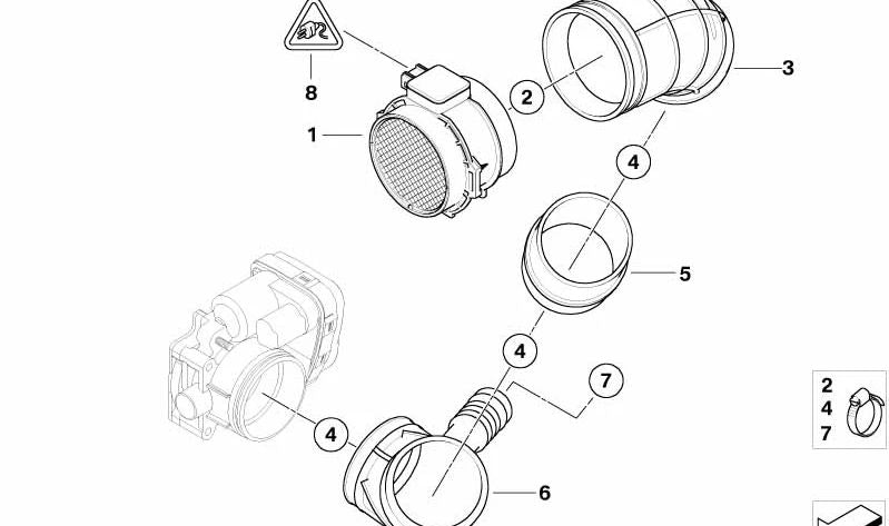 Conector hembra 6 pines OEM 12527512935 para BMW E46, E65, E66, E83, E85. Original BMW