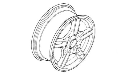 Llanta de aleación Classic M Parallelspeiche 66 para BMW Serie 5 E39 (OEM 36112228995). Original BMW