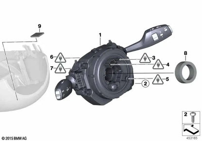 Steering Wheel Control Center for BMW F22, F23, F87, F30, F34, F35, F80, F32, F33, F36, F82, F83, F26 (OEM 61319351143). Genuine BMW.