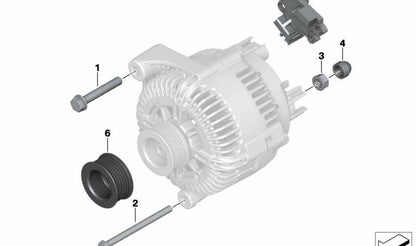 Regulador de alternador OEM 12317561924 para BMW E81, E82, E87, E88, E90, E91, E92, E93, E60, E61, E63, E64, E84, E83. Original BMW.