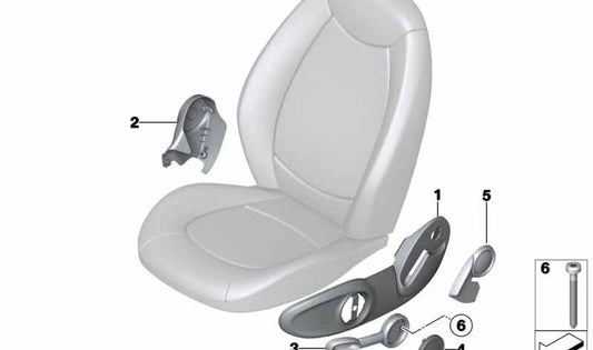 Maniglia esterna sinistra OEM 52109802701 per MINI Countryman R60 (01/2010-10/2016). MINI originale.