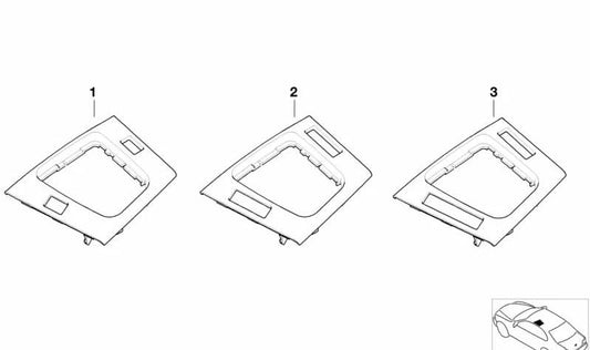Lower storage tray OEM 51167904023 for BMW E46. Original BMW.