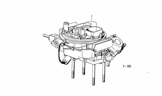 Juego de juntas para carburador OEM 13111255741 para BMW E12 y BMW E9 (modelos 2800CS). Compatible con motores M30. Original BMW.