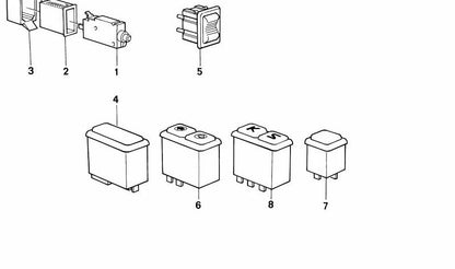 OEM -Fixierungsunterstützung 61131356870 für BMW E12, E24, E23. Original BMW.