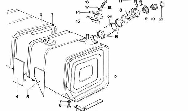 Junta para varios modelos/series de BMW (OEM 16122160559). Original BMW