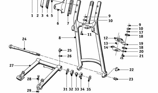 Soporte de suspensión OEM 31412000220 para BMW E46. Original BMW.