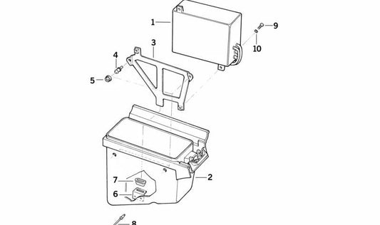 Perno OEM 46631453145 para motos BMW K1200 GT, K1200 RS, K75 RT, K100... y más. Original BMW Motorrad.