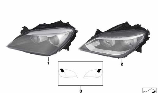 AHL-Xenon headlight left for BMW F06, F12, F13 (OEM 63117272013). Original BMW