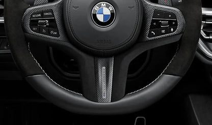 M Performance Steering Wheel Cover for BMW 3 Series G20, G20N, G21, G21N, G28, G28N, G80, G81; 4 Series G22, G23, G26, G82, G83 (OEM 32302471441). Original BMW