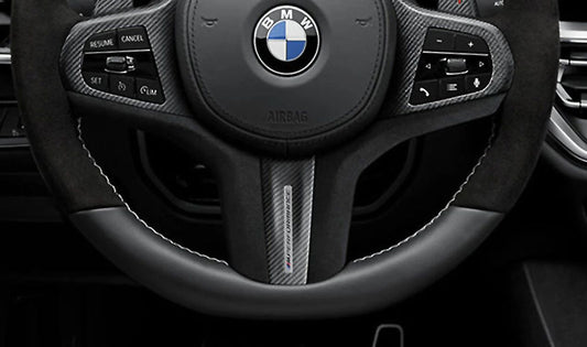 Cubierta de volante M Performance OEM 32302463595 para BMW F40, F44, G42, G87, G20, G21, G28, G80, G81, G22, G23, G26, G82, G83, G29. Original BMW.