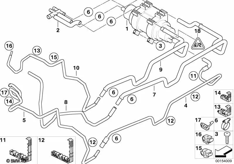 Pezzo di distribuzione per BMW E53 (OEM 16126753364). BMW originale