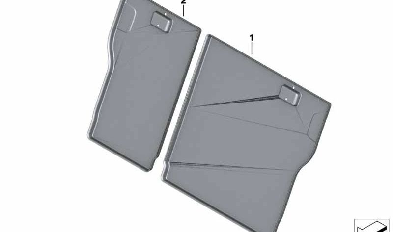 Carcasa reposacabezas trasero derecha OEM 52207267869 para BMW F22, F22N, F87, F87N, F30, F30N, F35, F80, F80N, F32, F32N, F82, F82N. Original BMW.