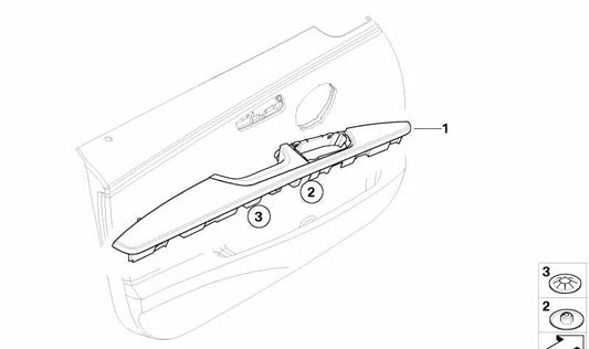 Rechte vordere Leistung für BMW 3 E90 -Serie, E91 (OEM 51419146030). Original BMW