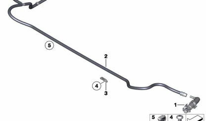 ** LEFT HIGH MOUNT OEM 61677246087 FOR BMW F06, F12, F13. Original BMW. **