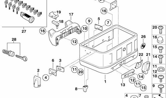 Tornillo cortante OEM 71607672269 para BMW Motorrad R1150GS Adventure. Original BMW Motorrad.