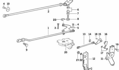 Motor de apertura maletero capota OEM 67618353577 para BMW E36. Pieza original BMW.