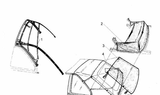 Persenning OEM 54310006391 para BMW E30. Original BMW.