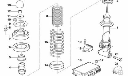 Lavadora de vedação para BMW 5 E34 Series, série 6 E24, 7 E32 Series (OEM 33521129567). BMW original
