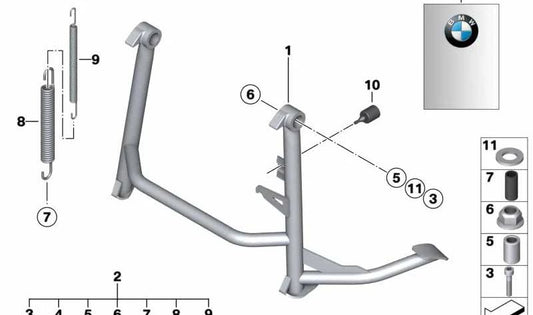 Tope OEM 46527703598 para motos BMW R1200GS, R1250GS, F800R, C650GT... y más. Original BMW Motorrad.