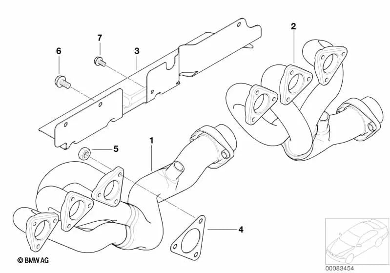 Protective screen for BMW E46, Z4 E85, E86 (OEM 11627831352). Original BMW.