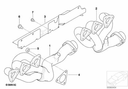 Protective screen for BMW E46, Z4 E85, E86 (OEM 11627831352). Original BMW.