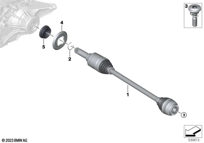 Anello di sicurezza per BMW U06, I20, U11, U12 (OEM 31605A34EB8). BMW originale