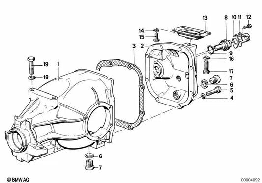 Diferencial trasero OEM 33111208354 para BMW Serie 5 E28, Serie 6 E24... y más. Original BMW.