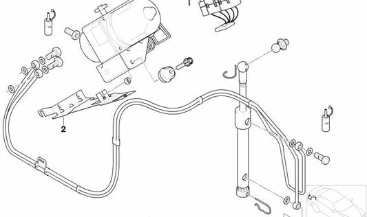Prise en charge de l'unité hydraulique OEM 54349410999 pour BMW E36, Z3. BMW d'origine.