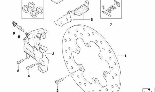 Parafuso de ajuste do OEM 34217694082 para BMW Motorrad K1 (1990-1993), K100, K1100, K75, R850, R1100, R1150, R1200C. Compatível com vários modelos. BMW Motorrad original.