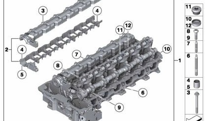 Adjusting sleeve for BMW E81, E82, E87, E88, F20, F21, E90, E91, E92, E93, F30, F31, F34, F80, F32, F33, F36, F10, F11, F18, F06, F12, F13, F01, F02, E84, F25, F26, E70, F15, E71, F16, E85, E86, E89 (OEM 11127529404). Original BMW.