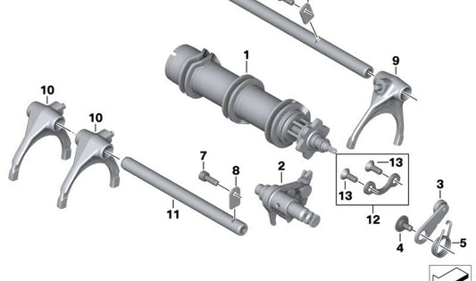 Muelle de torsión OEM 23007683985 para motos BMW K1200 S, K1300 S, K1600 GT... y más. Original BMW Motorrad.