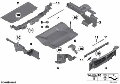 Correa de sujeción para BMW Z4 E89 (OEM 51477225249). Original BMW