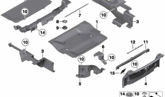 Tapa embellecedora derecha OEM 51479128504 para BMW Z4 E89. Original BMW.